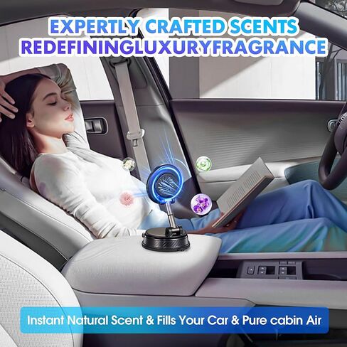 حامل هاتف السيارة لـ Magsafe مع معطر هواء السيارة، رائحة تدوم طويلاً - ملحقات السيارات، حامل هواتف السيارة قابل للتعديل 360 درجة، حامل هاتف لسيارتك لهاتف iPhone 17 Pro Max 16 15 14 13 in Kuwait
