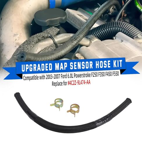 ل 2003-2007 فورد 6.0L Powerstroke F250 F350 F450 F550 MAP طقم خرطوم الاستشعار ، استبدال #4C2Z-9L474-AA in Kuwait