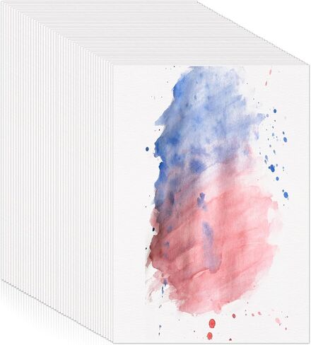Prudiut 120 Sheets Watercolor Paper Bulk, 140 lb/300 GSM Cotton Cold Press White Paper, 5 x 7 Inch, Perfect for Kids, Students, Artists in Kuwait