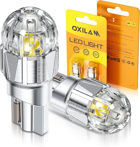 OXILAM 194 لمبة LED لمصباح لوحة الترخيص فائقة السطوع، 168 T10 W5W 2825 لمبة LED لخريطة باب القبة، لوحة شحن السيارة، لمبة إضاءة داخلية LED، حزمة من 2 in Kuwait