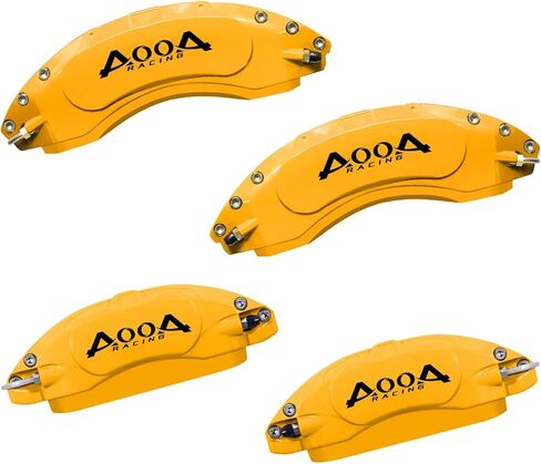 AOOA Red Brake Caliper Covers for 2024-2026 Chevrolet Traverse & GMC Acadia 2024-2025,2025 Cadillac Optiq,Front & Rear Aluminum Alloy Caliper Cover Kit,Easy Installation in Kuwait