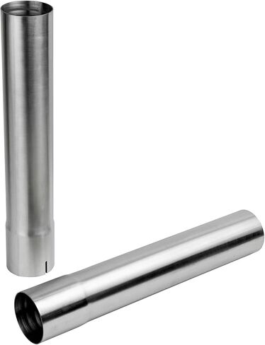 2ps 3Inch Exhaust Pipe T304 Stainless Steel, Flared end ID 3", Flat end OD3in Adapter,17.3" Length, Universal Replacement Straight Tube in Saudi Arabia