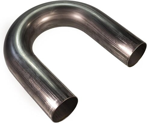 System1 Design Mandrel Bent 304 أنبوب من الفولاذ المقاوم للصدأ 180 درجة 1.75 بوصة OD - 2.625 بوصة أنبوب عادم نصف قطر منحني، 16 مقياس - نظام عادم أمريكي الصنع (عبوتان) in Kuwait