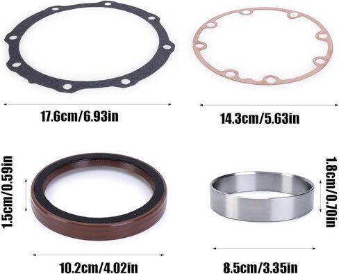 25-37385-02 Rear Main Seal Gasket Kit Replacement Fit for Carrier V2203 Engine Complete Oil Seal Repair Gasket Set, 25-37385-02, 25-39890-00 in Kuwait