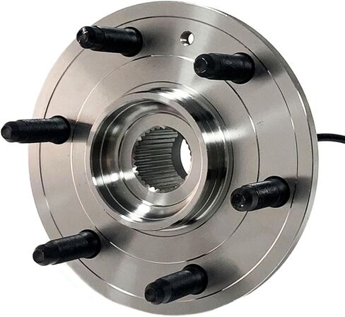 MotorbyMotor 515096 محمل العجلة الأمامية ومجموعة المحور 4WD مع ABS 6 العروة لسيارة Chevy Silverado Suburban Avalanche 1500 Tahoe، GMC Sierra 1500 Yukon XL، Cadillac Escalade ESV EXT Hub Bearing 4x4 in Kuwait