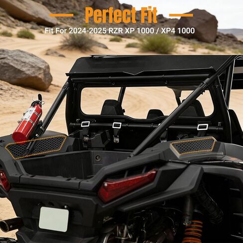 غطاء شواية مدخل هواء من الألومنيوم من JERBOR لجهاز Polaris RZR XP 1000 / XP4 1000 (2024-2025)، أغطية شبكية واقية للمحرك مقاومة للصدأ، طقم تثبيت 8 قطع in Kuwait