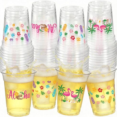 GuassLee 50 Race Car Birthday Party Decorations, 12Oz Checkered Flag Racing Party Disposable Plastic Cups for Boys Fast One Two Birthday Car Party Favors Supplies in Kuwait
