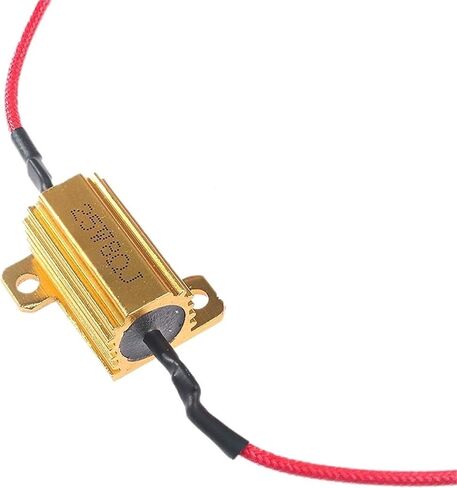 4 مجموعات 25 واط / 50 واط مقاومة تحميل المقاومة لأضواء LED، مقاومات الطاقة ذات هيكل من الألومنيوم 12 فولت 6 أوم 8 أوم 10 أوم، لمصابيح تشغيل السيارة (25 وات 10 أوم - 4 مجموعة) in Kuwait
