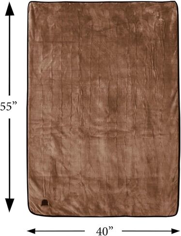 Heated Car Blanket, 12v Electric Blanket with 3 Heat Settings, Auto Shutoff, 55" X 40" - Grey in Kuwait