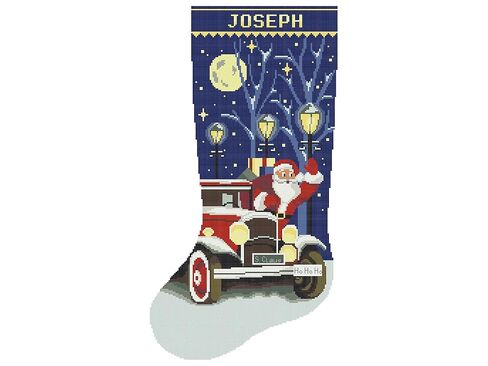 Christmas Stocking Cross Stitch Patterns for Adults PDF, Modern Personalized Counted Printable Easy Holiday Stockings, Cute Santa Claus, red Truck, Simple Design for Beginners DIY, Digital Download in Kuwait