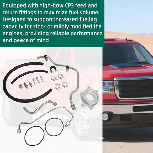 مجموعة تحويل مضخة حقن CP3 لـ 2011-2016 تشيفي سيلفرادو وجي إم سي سييرا 6.6L V8 Duramax ديزل (LML) in Kuwait