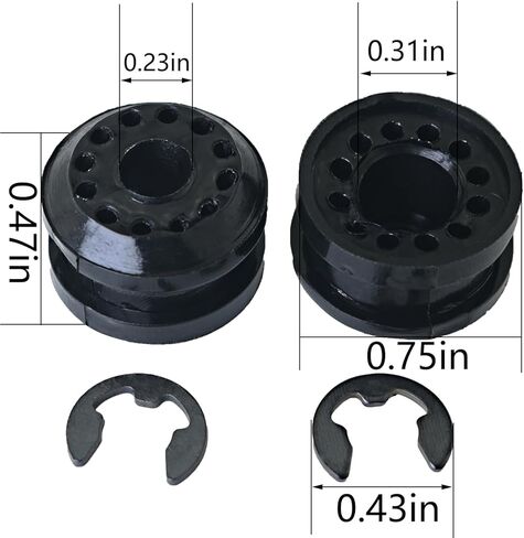 2PCS نقل حالة الربط استبدال عدة والعتاد التحول التحكم رافعة جلبة غسالة مجموعة E نوع الاحتفاظ حلقة العيينة كابل المشبك ل 1500 2500 3500 الجزء رقم 68078974AA أسود in Kuwait