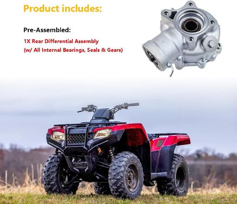 Rear Differential Assembly Rear End Gear Differential | Fit for Honda Rancher 420 TRX420 Foreman 500 TRX500 2014-2016 | OE 41300-HR3-A20 Rear End Diff Assy in Kuwait