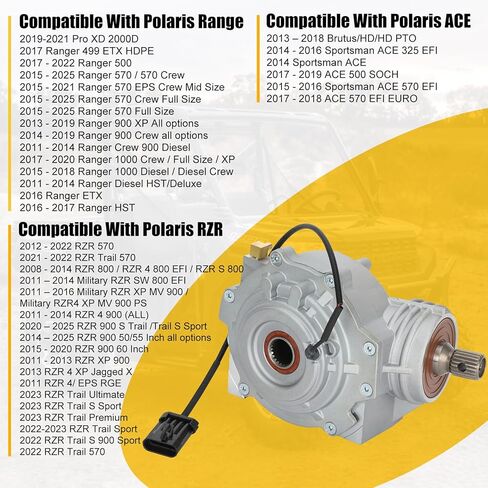 1337046 الترس التفاضلي الأمامي متوافق مع Polaris Ranger/RZR/ACE 500/570 / 800/900 / 1000 2011-2023 1333750 1333104 1334309 in Kuwait