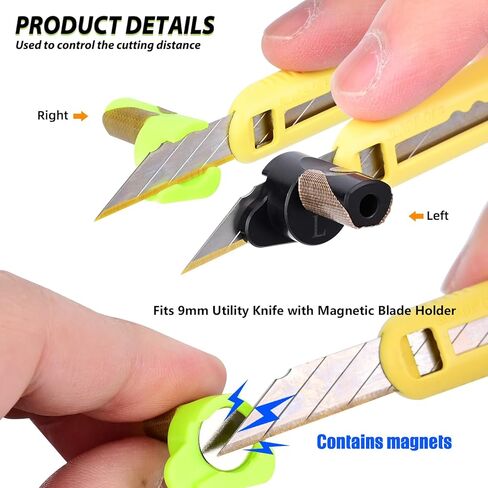 EHDIS Vinyl Wrap Tool Kit – Guard Cutter Knife, Wrap Tool Cutting Spacer, Vinyl Seals and Tucking Tool & 9mm Snap Off Utility Knife with Blades | Professional Car Wrap & PPF Installation Set in Kuwait
