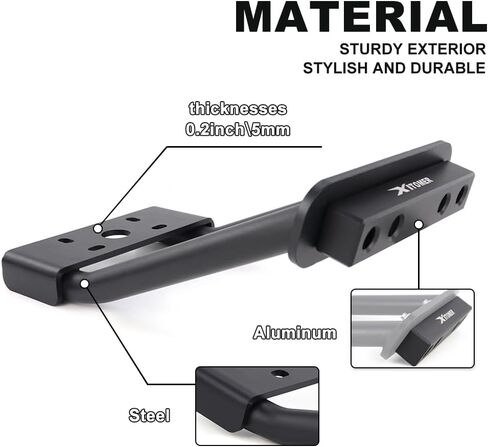 Xitomer Stunt Bar متوافق مع Yamaha MT-07 2014-2024 FZ-07 كشط بار الرف الخلفي أجزاء حيلة بهلوانية بالدراجة الشارع التقزم 12:00 لملحقات MT-07 in Kuwait