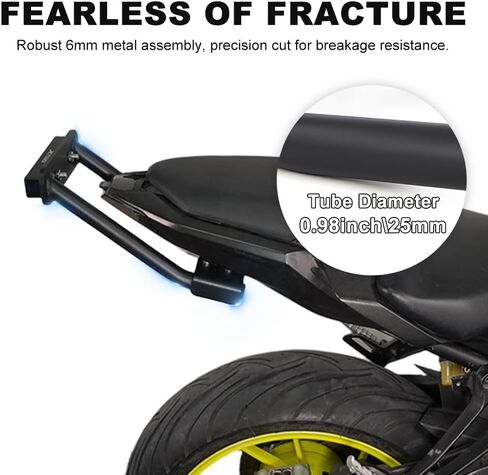 Xitomer Stunt Bar متوافق مع Yamaha MT-07 2014-2024 FZ-07 كشط بار الرف الخلفي أجزاء حيلة بهلوانية بالدراجة الشارع التقزم 12:00 لملحقات MT-07 in Kuwait