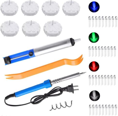 Instrument Cluster Gauge Stepper Motor Repair Kit X27 168 Fits 03-06 GM Chevy Silverados Tahoes Yukons(7Motors 36Led Light Bulbs 1Soldering Iron 1Solder Sucker 1Remove Tool 1Flux Rosin Core Solder1) in Kuwait