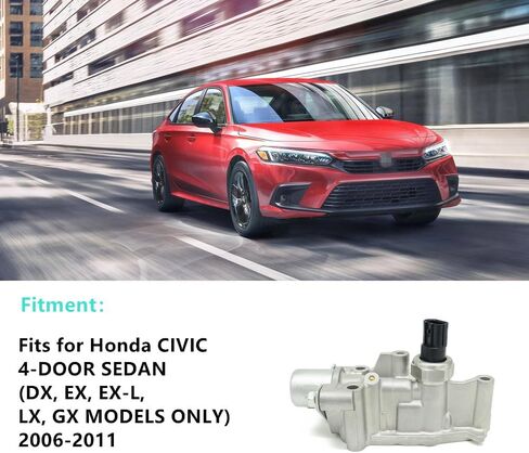15810-RNA-A01 VTEC Solenoid Spool Valve, Metal, Compatible with Honda Civic 1.8L 06-11 in Kuwait