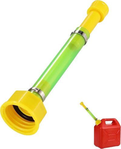 1 Kit Gas Can Spout Replacement Suitable for 1.7-1.82 Inch Threaded Spout with Sealing Ring & Cap, Fits 1/2/5/10 Gallon Gas Cans, Durable PVC Yellow Fuel Can Spout Replacement Tube in Saudi Arabia