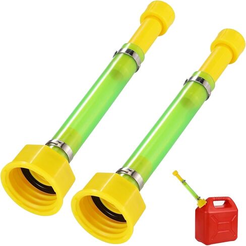1 Kit Gas Can Spout Replacement Suitable for 1.7-1.82 Inch Threaded Spout with Sealing Ring & Cap, Fits 1/2/5/10 Gallon Gas Cans, Durable PVC Yellow Fuel Can Spout Replacement Tube in Saudi Arabia