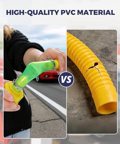 1 Kit Gas Can Spout Replacement Suitable for 1.7-1.82 Inch Threaded Spout with Sealing Ring & Cap, Fits 1/2/5/10 Gallon Gas Cans, Durable PVC Yellow Fuel Can Spout Replacement Tube in Saudi Arabia