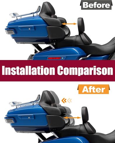 مجموعة موسع الأمتعة القابلة للتعديل مقاس 1 بوصة - 3 بوصة من Tour Pak Pack لـ Harley Touring Electra Glide Road Glide Road King Street Glide وTrike Tri Glide 2014-2025 in Kuwait