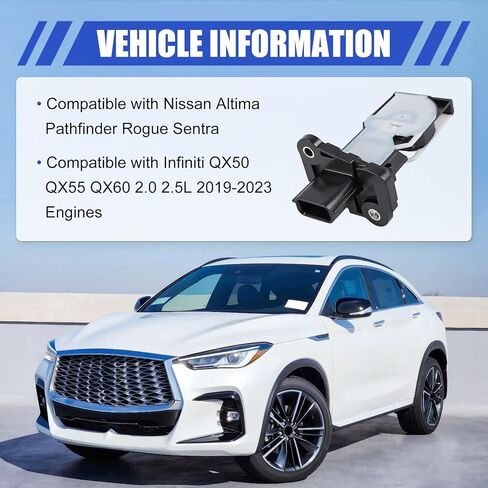 Mass Air Flow Sensor Meter MAF Compatible with Nissan 2019-2023 Altima 2020-2023 Sentra 2021 Rogue 2L 2.5L 2022-2023 Pathfinder for Infiniti 2022-2023 QX60 3.5L 2019 QX50 2L Replace 22680-5NA0A in Kuwait