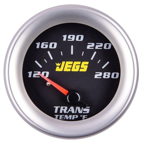 مقياس درجة حرارة ناقل الحركة JEGS 41405 [2 1/16 بوصة. كهربائي، 120-280 درجة فهرنهايت مع وجه أسود] in Kuwait