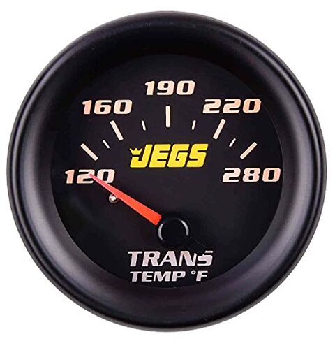 مقياس درجة حرارة ناقل الحركة JEGS 41405 [2 1/16 بوصة. كهربائي، 120-280 درجة فهرنهايت مع وجه أسود] in Kuwait