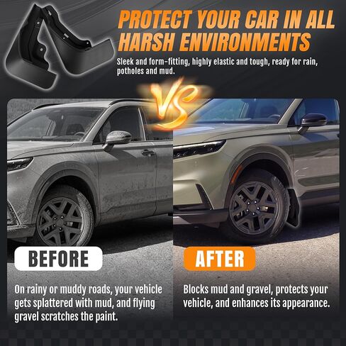Mud Flaps Splash Guards for Honda CRV 2023 2024 2025 2026 All Weather Fender Guard Protect Against Mud and Rocks Protect Car's Paint, Honda Accessories (4-Pack) in Kuwait