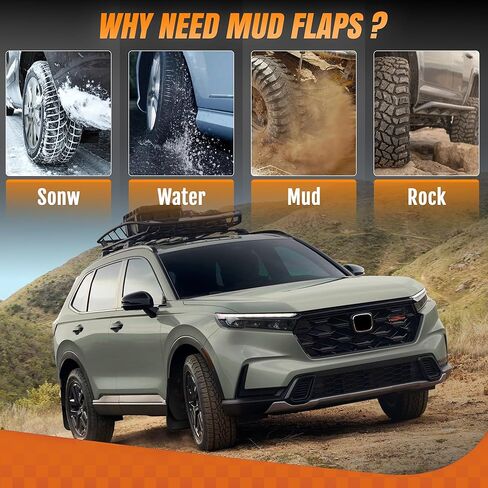 Mud Flaps Splash Guards for Honda CRV 2023 2024 2025 2026 All Weather Fender Guard Protect Against Mud and Rocks Protect Car's Paint, Honda Accessories (4-Pack) in Kuwait
