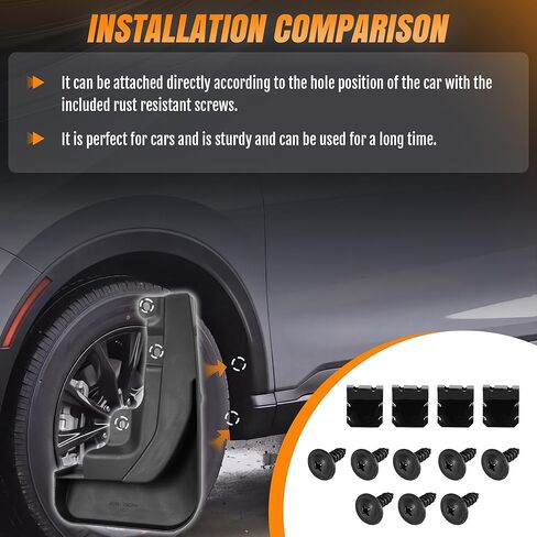 Mud Flaps Splash Guards for Honda CRV 2023 2024 2025 2026 All Weather Fender Guard Protect Against Mud and Rocks Protect Car's Paint, Honda Accessories (4-Pack) in Kuwait