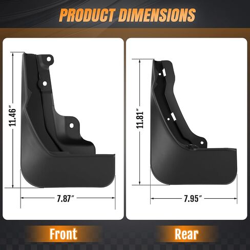Mud Flaps Splash Guards for Honda CRV 2023 2024 2025 2026 All Weather Fender Guard Protect Against Mud and Rocks Protect Car's Paint, Honda Accessories (4-Pack) in Kuwait