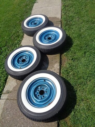 Atlas 14'' INCH White Wall Tire Insert Trim Set x4 Pieces in Kuwait