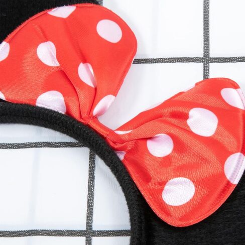 CHuangQi 20 pcs Mouse Ears Headbands Solid Black Ears & Polka Dots Red Bow, Boys & Girls Birthday Party Supplies in Kuwait