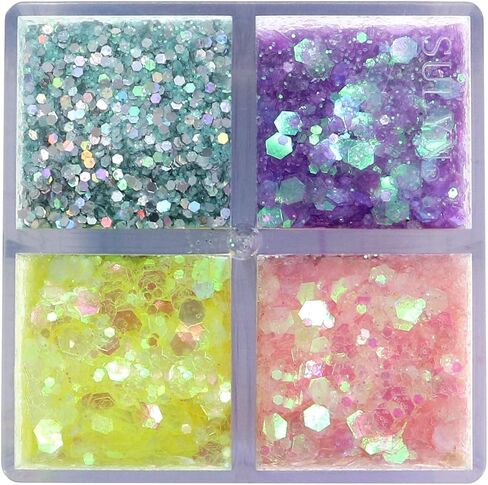 مجموعة Creatology Pastel Glitter - ألوان ناعمة متنوعة للحرف الورقية والمشروعات والديكورات التي تصنعها بنفسك، 3.36 أونصة. إجمالي كل مجموعة، 12 عبوة in Kuwait
