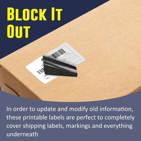 L LIKED 4" x 2" Direct Thermal Labels, Permanent Adhesive Barcode Shipping Labels & Compatible with Rollo, Zebra and Other Desktop Printers (1 Roll, 750 Labels) in Kuwait