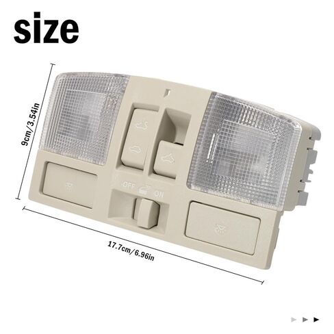 BBM6-69-970B-75 Overhead Console, The roof Console w/Dome Map Light & Sunroof Switch Fit for 2010-2013 Mazda 3, Cab Interior Ceiling Roof Reading Lamp Accessories BBM669970B75, No Down Lights in Kuwait