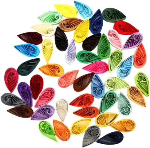 Multi-Color Paper Quilling Strips Set Brown 6 Colors Gradient Quilling Paper-21inch Length-Width 3mm 0.12 in in Kuwait