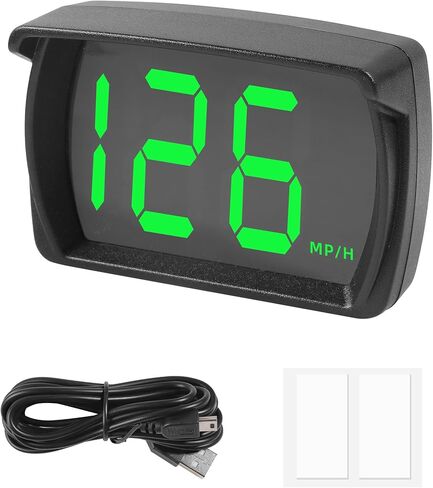 GPS Speedometer,Speedometer for Car,Car Accessories,Universal Automotive Speedometers with LED Large Font,Suitable for Golf Carts,Buses,Ships,Bicycles,Motorcycles,SUVs,ATVs,Pickup Trucks in Kuwait