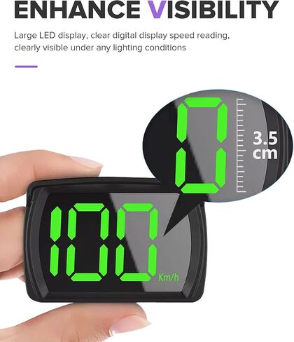 GPS Speedometer,Speedometer for Car,Car Accessories,Universal Automotive Speedometers with LED Large Font,Suitable for Golf Carts,Buses,Ships,Bicycles,Motorcycles,SUVs,ATVs,Pickup Trucks in Kuwait