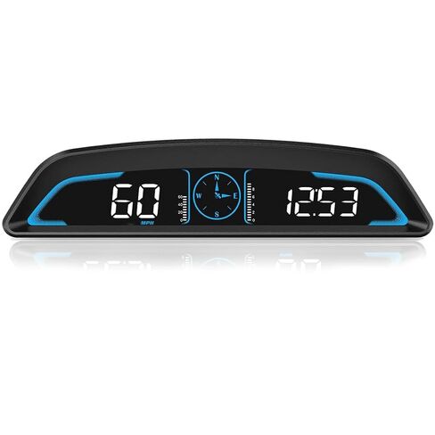 Digital GPS Speedometer HUD for Cars, 5.5" Large LCD Display with MPH/KMH, Overspeed & Fatigue Driving Alerts, Trip Meter, Auto Brightness, USB Plug & Play Universal Head Up Display for All Vehicles in Kuwait