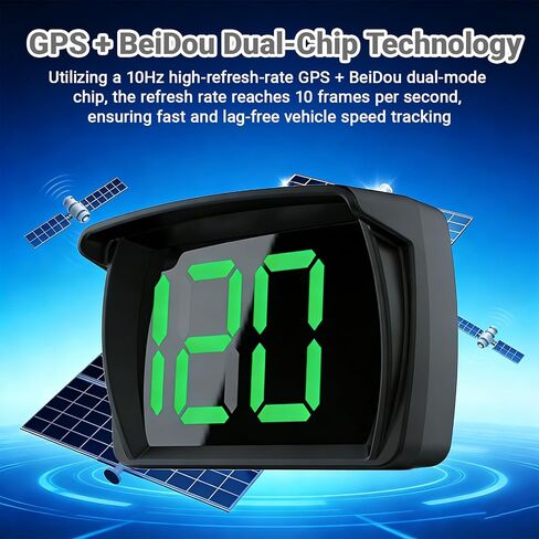 Speedometer HUD for Cars Trucks Motorcycles USB Plug & Play Digital MPH Speed Meter Head Up Display, GPS Speedometer, in-Vehicle HUD Head-up Display with Shading Plate Car Charger Adapter in Kuwait