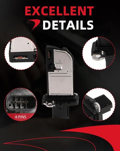 Fordnova Mass Airflow Sensor MAF Mass Air Flow Sensor Meter Compatible with 2011-2019 Ford F-150 F150 F-250 F-350 E-350 Super Duty Explorer Fusion Mustang Taurus Lincoln MKS MKT Navigator in Kuwait