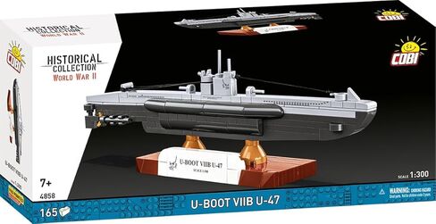 مجموعة COBI التاريخية، القارب U-Boat VIIB U-47 من الحرب العالمية الثانية، 165 قطعة in Kuwait