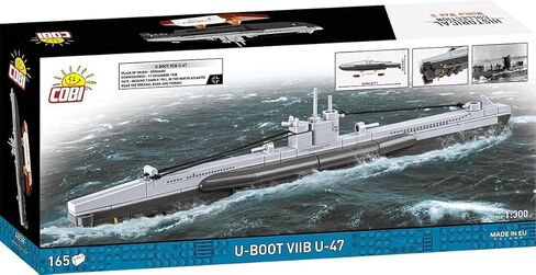 مجموعة COBI التاريخية، القارب U-Boat VIIB U-47 من الحرب العالمية الثانية، 165 قطعة in Kuwait