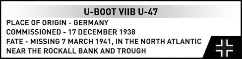 مجموعة COBI التاريخية، القارب U-Boat VIIB U-47 من الحرب العالمية الثانية، 165 قطعة in Kuwait