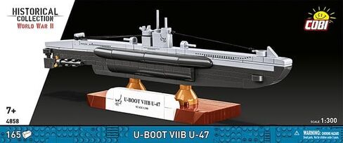 مجموعة COBI التاريخية، القارب U-Boat VIIB U-47 من الحرب العالمية الثانية، 165 قطعة in Kuwait