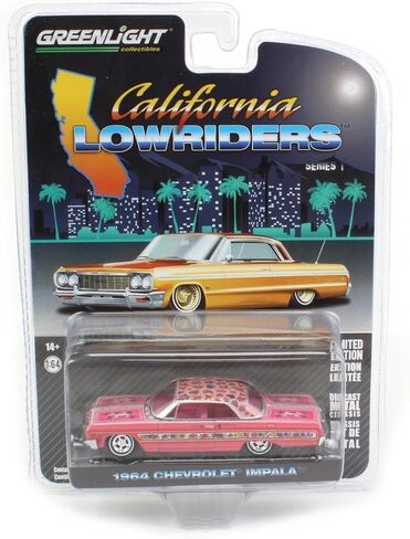 Greenlight 1/64 1964 Chevrolet Impala Lowrider, Gypsy Rose, California Lowriders 63010-A in Kuwait